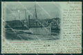 Genova Città Nave Chiaro di Luna PIEGA cartolina WX2543 – fronte