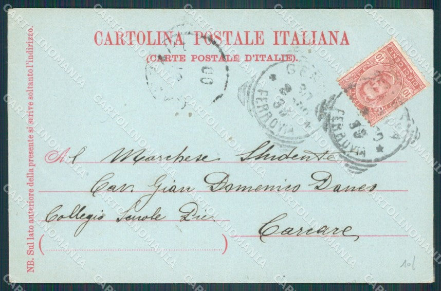 Genova Città Nave Chiaro di Luna PIEGA cartolina WX2543 – retro