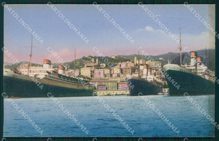 Genova Città Navi cartolina WX2544 – fronte
