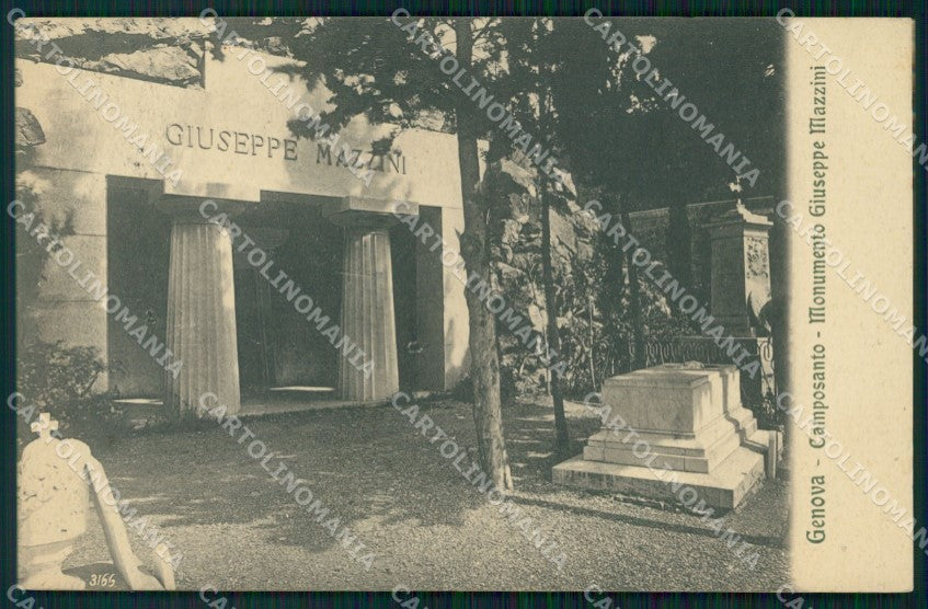 Genova Città Camposanto Monumento Giuseppe Mazzini cartolina WX2545 – fronte