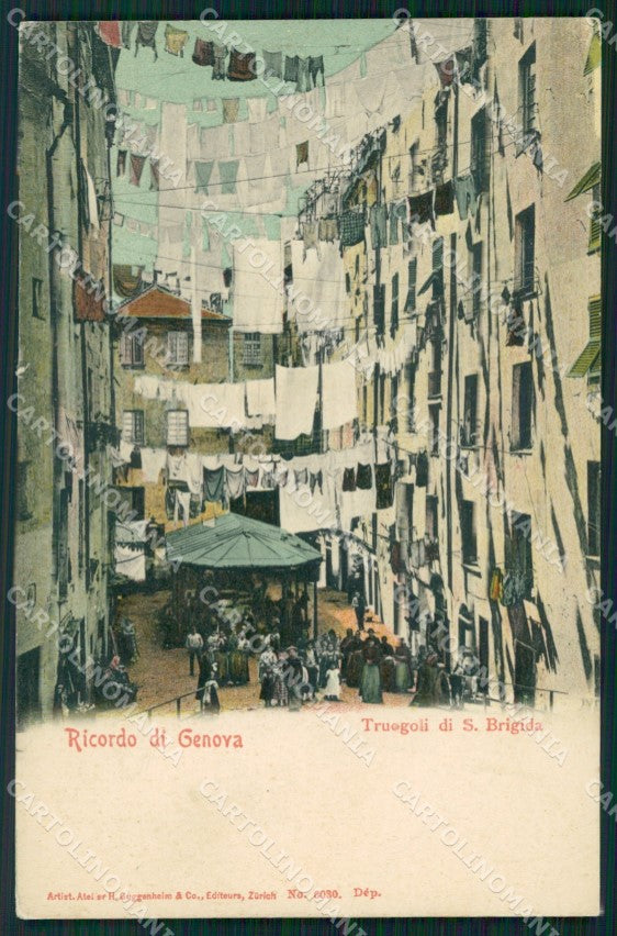 Genova Città Truogoli Santa Brigida STRAPPINO cartolina WX2554 – fronte