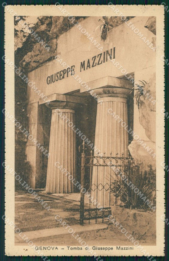 Genova Città Tomba Giuseppe Mazzini cartolina WX2555 – fronte