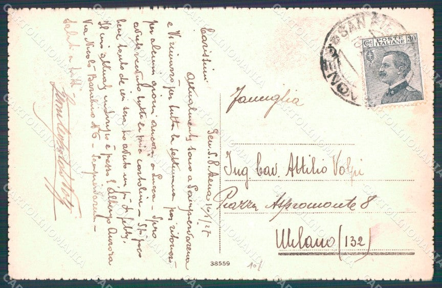 Genova Città Tomba Giuseppe Mazzini cartolina WX2555 – retro