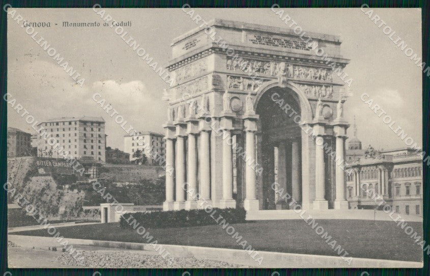 Genova Città Monumento ai Caduti cartolina WX2575 – fronte