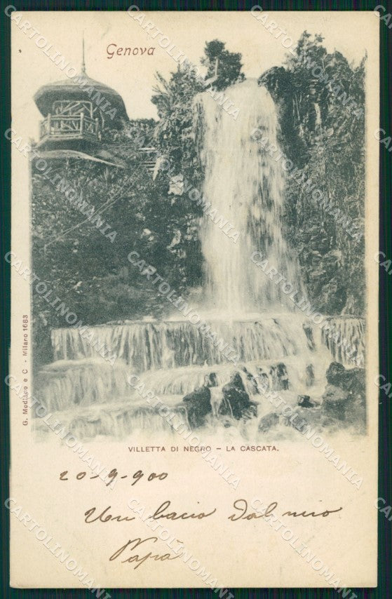 Genova Città Villetta di Negro Edizione 1899 cartolina WX2581 – fronte