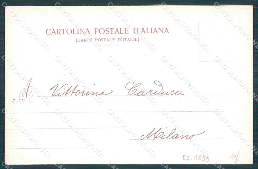 Genova Città Villetta di Negro Edizione 1899 cartolina WX2581 – retro