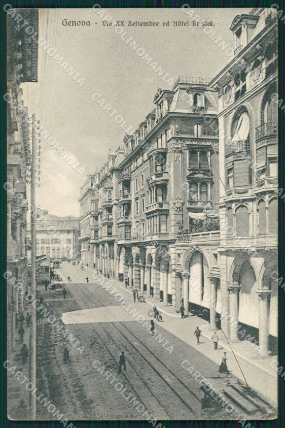 Genova Città Via XX Settembre cartolina WX2609 – fronte