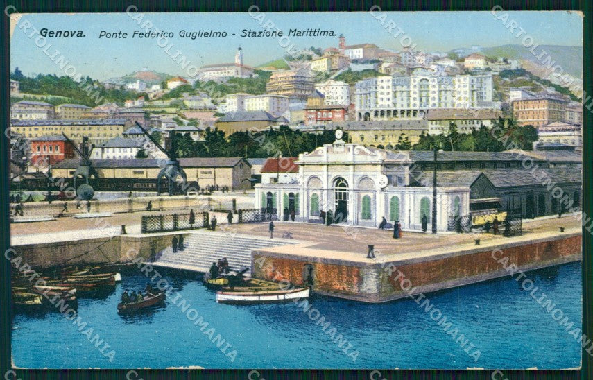 Genova Città Stazione Marittima cartolina WX2615 – fronte