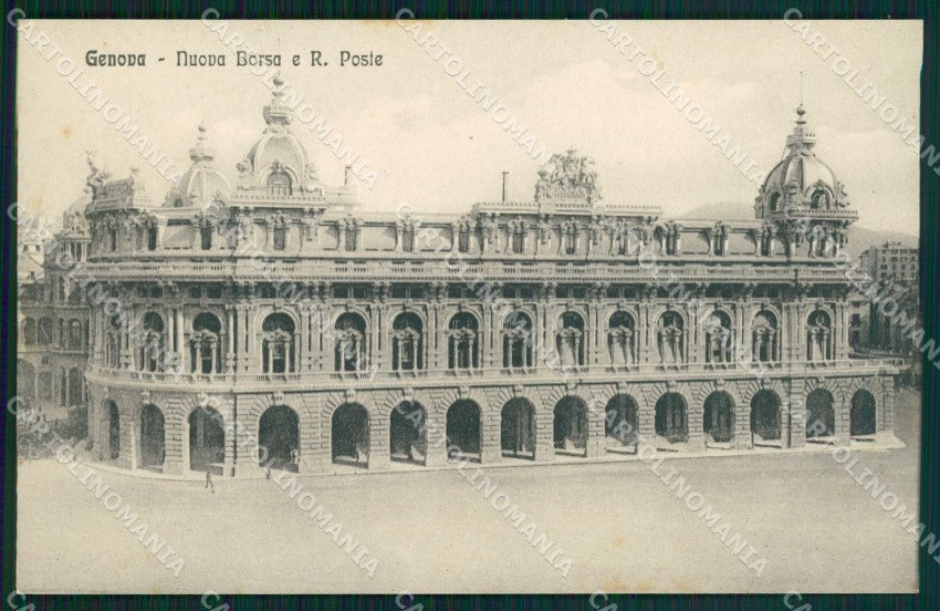Genova Città Palazzo Nuova Borsa Posta cartolina WX2623 – fronte
