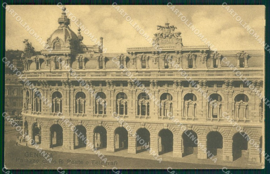 Genova Città Poste cartolina WX2624 – fronte