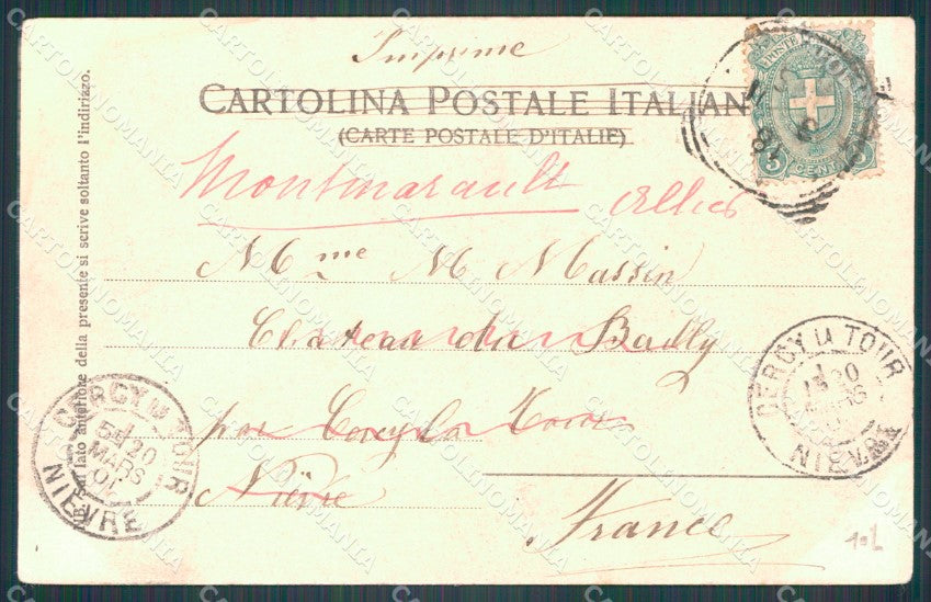 Genova Città Porto Barche PIEGA cartolina WX2632 – retro