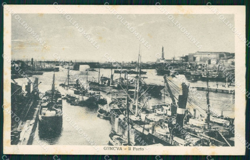 Genova Città Porto cartolina WX2633 – fronte