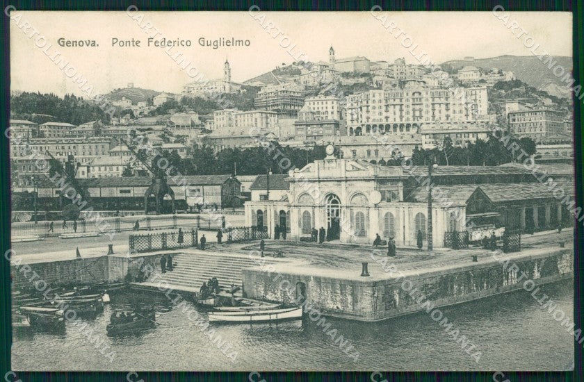 Genova Città Ponte Federico Guglielmo SCOLLATA cartolina WX2640 – fronte