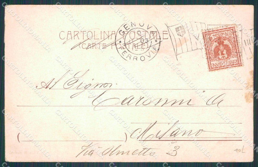 Genova Città Porto da Villa Rosazza PIEGHINA cartolina WX2644 – retro