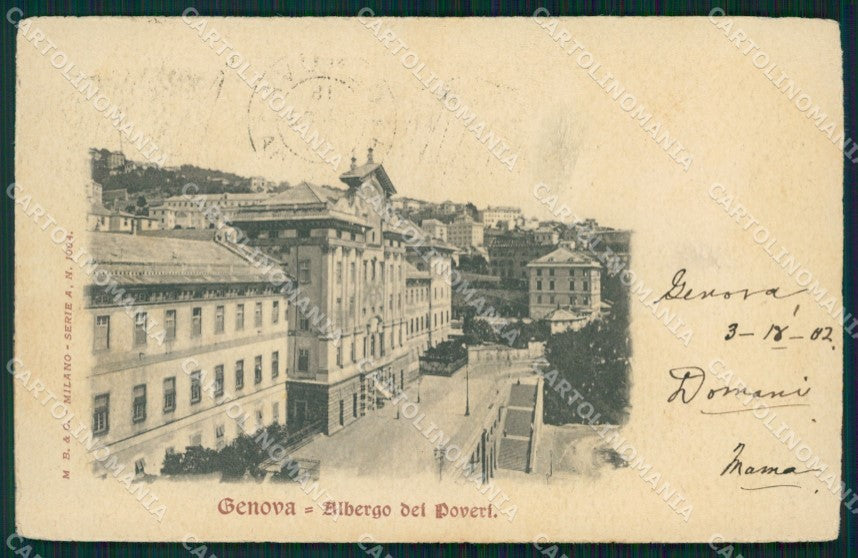 Genova Città Albergo dei Poveri cartolina WX2652 – fronte