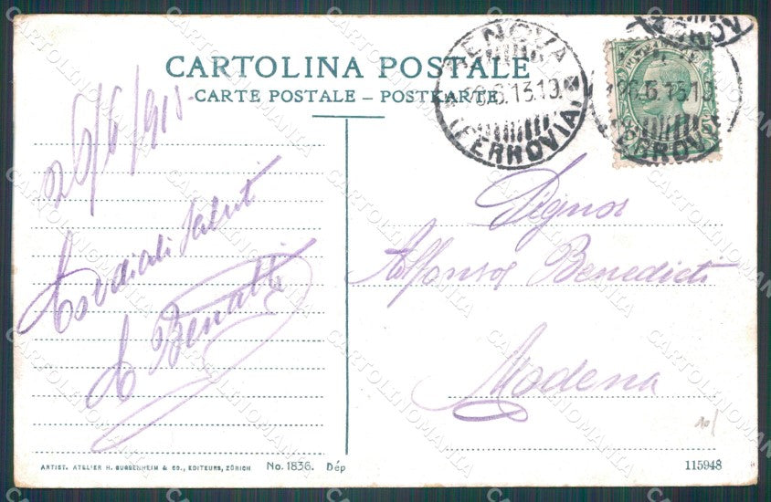 Genova Città Piazza Corvetto cartolina WX2655 – retro