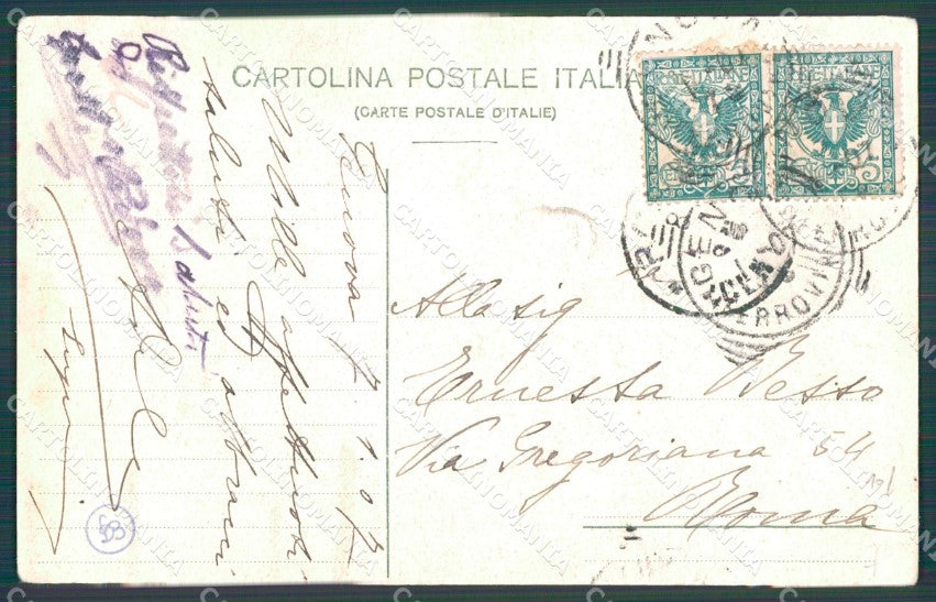 Genova Città Ponte di Carignano cartolina WX2658 – retro