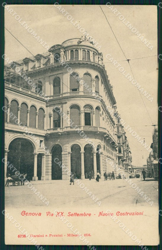 Genova Città Via XX Settembre cartolina WX2659 – fronte