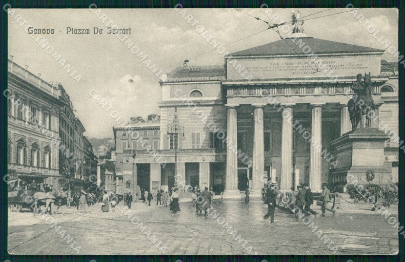 Genova Città Piazza De Ferrari cartolina WX2663 – fronte