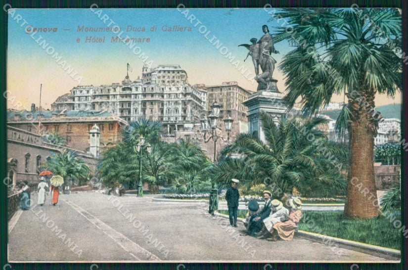 Genova Città Hotel Miramare cartolina WX2669 – fronte