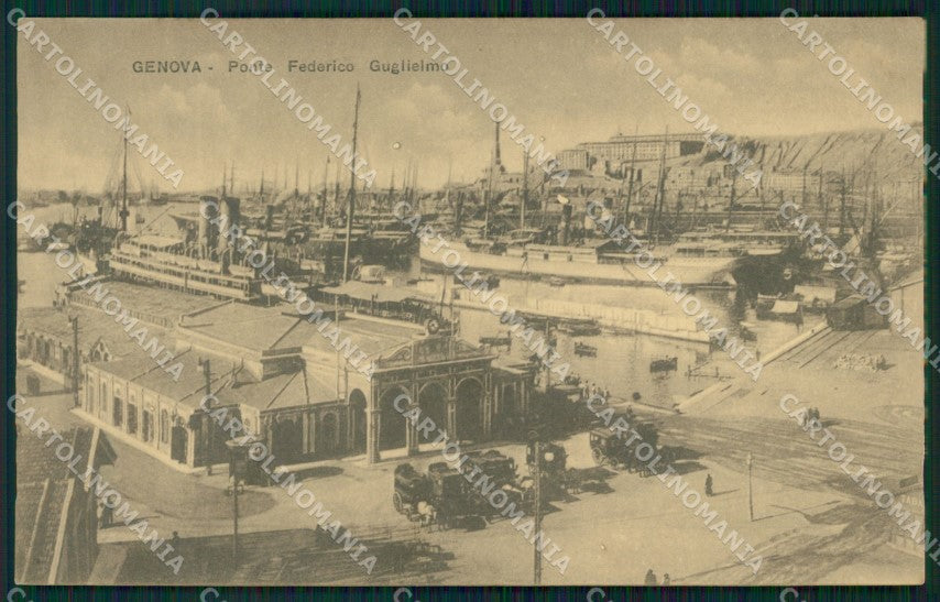 Genova Città Ponte Federico Guglielmo cartolina WX2670 – fronte