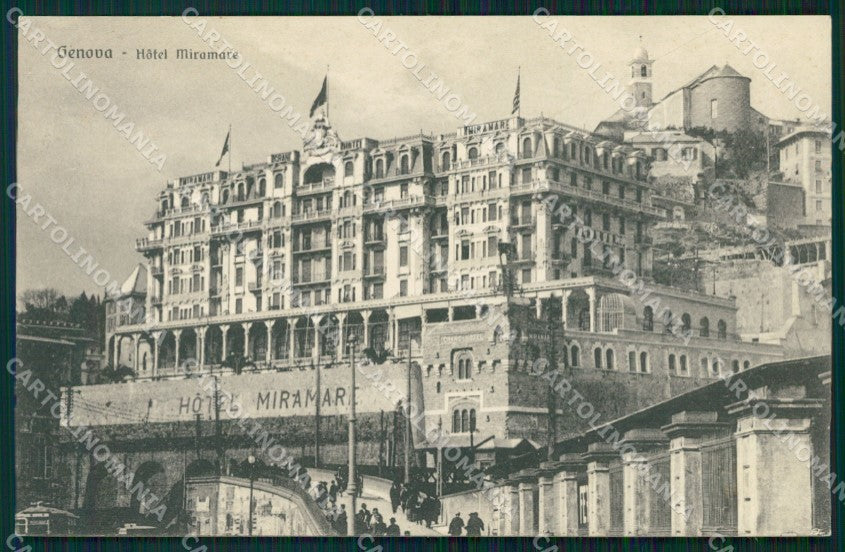 Genova Città Hotel Miramare cartolina WX2676 – fronte