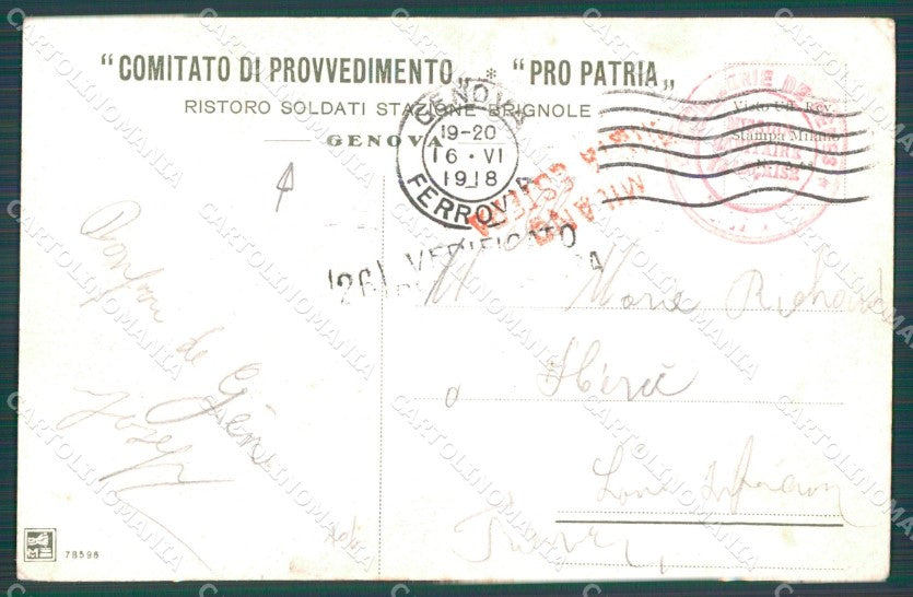 Genova Città La Lanterna PIEGHINA cartolina WX2680 – retro