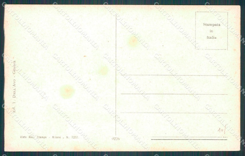 Genova Città Palazzo di Negro PIEGA cartolina WX2683 – retro