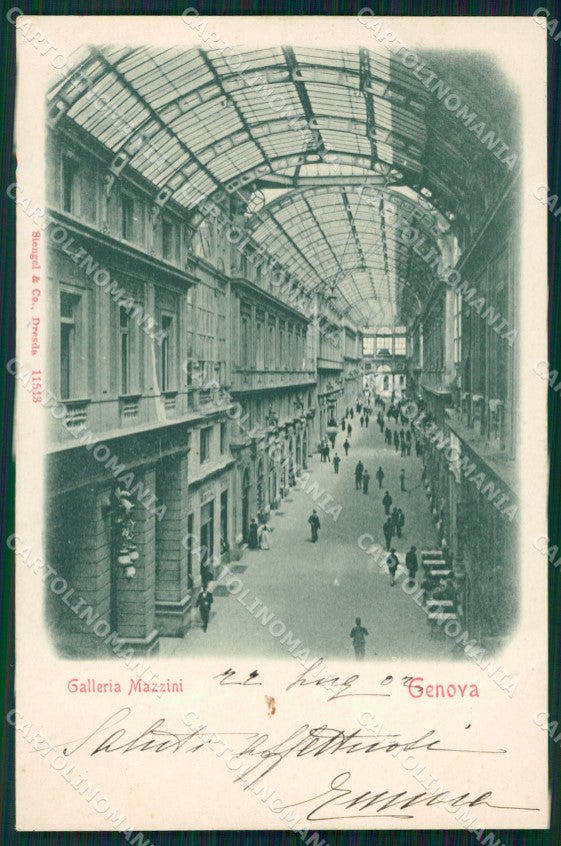 Genova Città Galleria Mazzini cartolina WX2694 – fronte