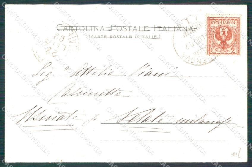 Genova Città Galleria Mazzini cartolina WX2694 – retro