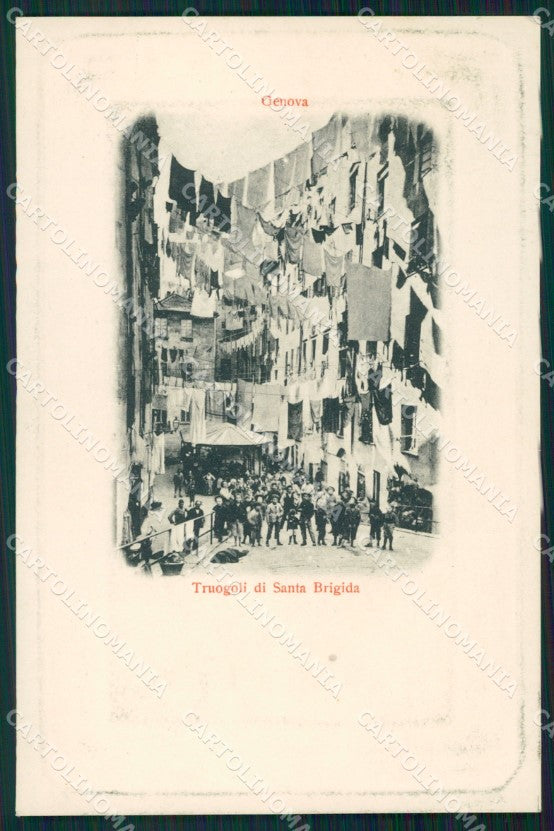 Genova Città Truogoli Santa Brigida cartolina WX2703 – fronte