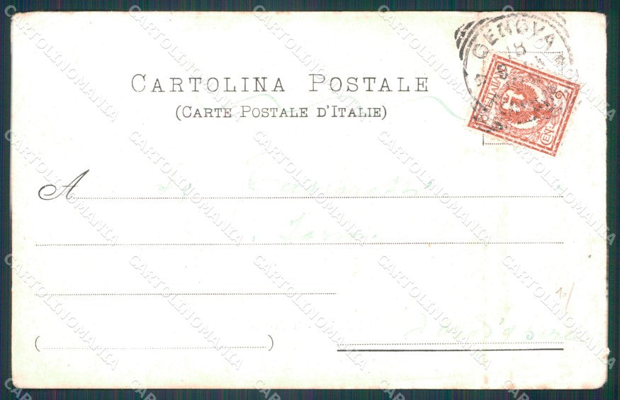 Genova Città Porto PIEGA cartolina WX2712 – retro