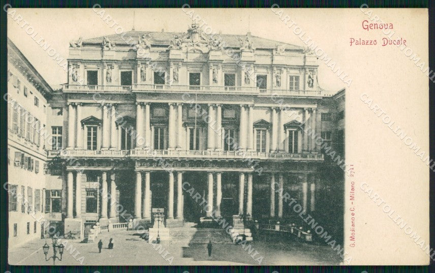 Genova Città Palazzo Ducale ANGOLINO SCOLLATO cartolina WX2717 – fronte