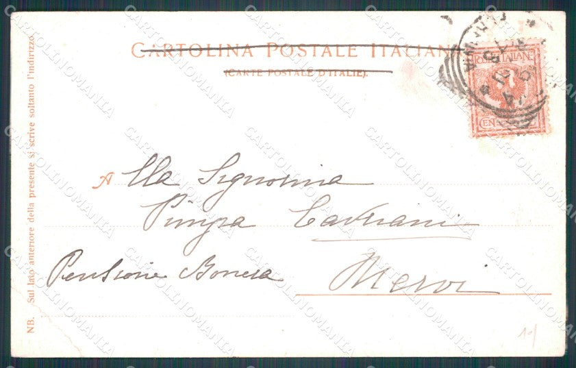 Genova Città Panorama dagli Angeli PIEGA cartolina WX2719 – retro