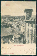 Genova Città Torre degli Embriaci PIEGHINA cartolina WX2724 – fronte