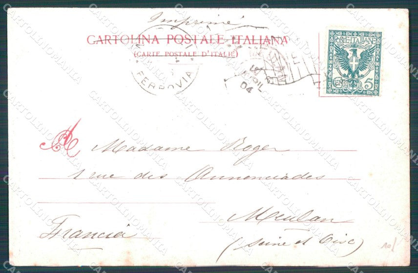 Genova Città Torre degli Embriaci PIEGHINA cartolina WX2724 – retro