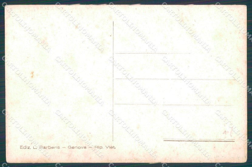Genova Città Corso Aurelio Saffi Carretti cartolina WX2732 – retro