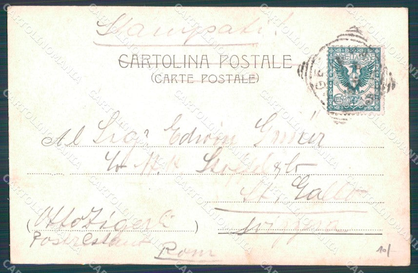 Genova Città Truogoli Santa Brigida cartolina WX2734 – retro