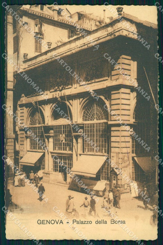 Genova Città Palazzo della Borsa cartolina WX2744 – fronte