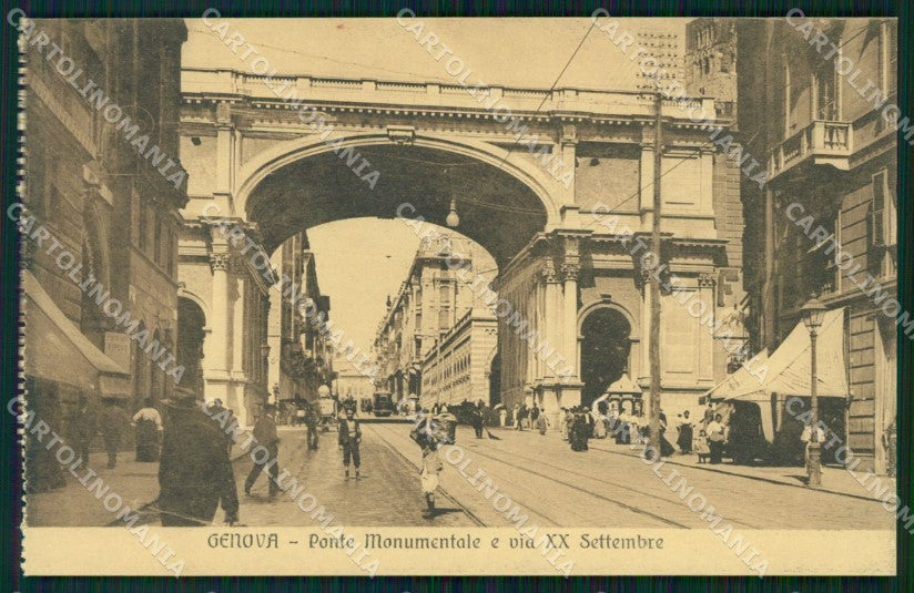 Genova Città Ponte Monumentale cartolina WX2751 – fronte
