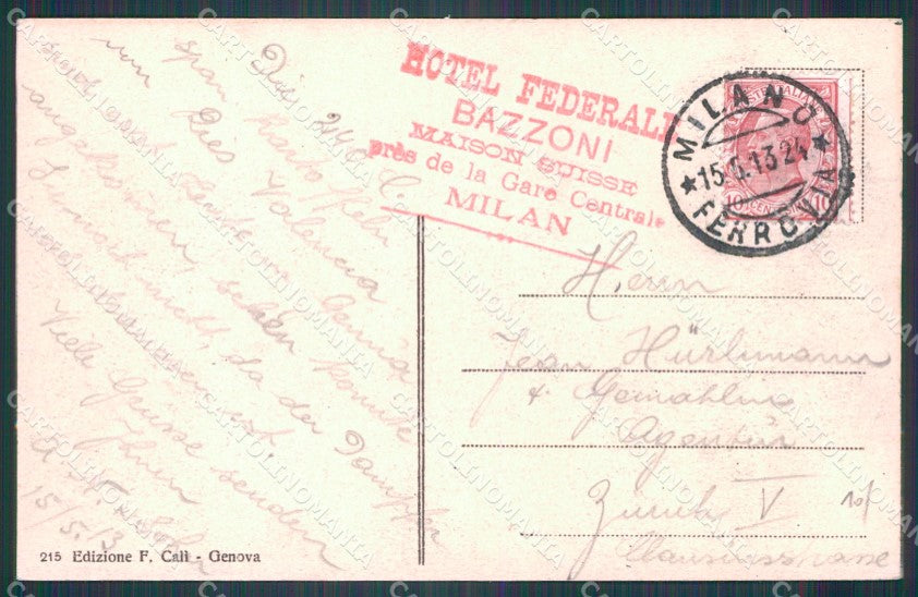 Genova Città Panorama dalla Lanterna cartolina WX2753 – retro