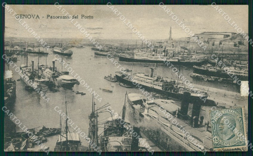 Genova Città Porto ABRASA cartolina WX2754 – fronte