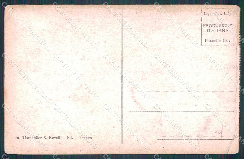 Genova Città Castellaccio dei Rigi PIEGHE cartolina WX2757 – retro
