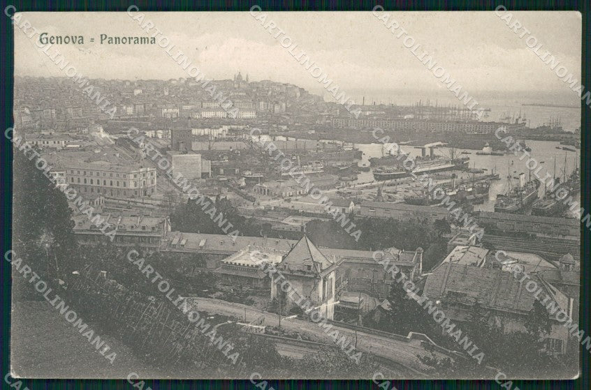 Genova Città PIEGHINE cartolina WX2758 – fronte