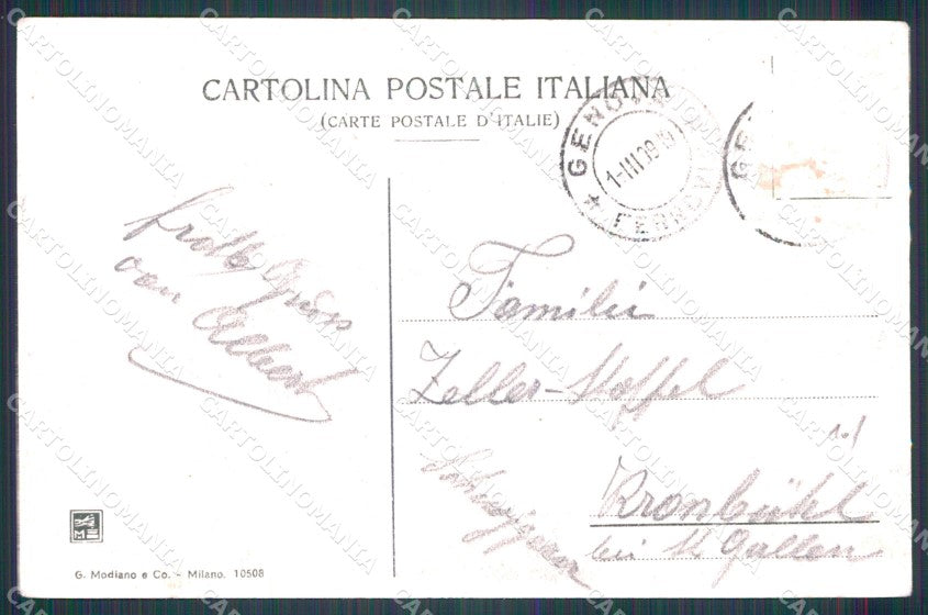 Genova Città PIEGHINE cartolina WX2758 – retro