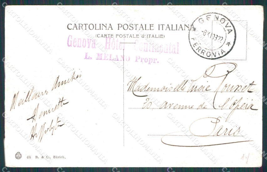 Genova Città Piazza Principe cartolina WX2760 – retro