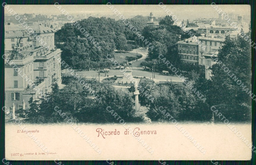 Genova Città Acquasola PIEGHINA cartolina WX2761 – fronte