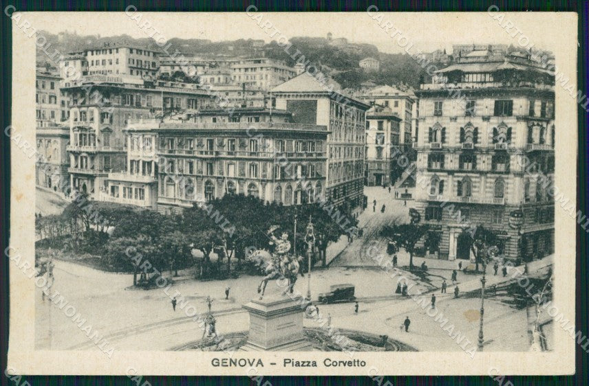 Genova Città Piazza Corvetto cartolina WX2770 – fronte
