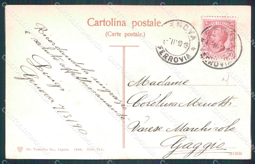 Genova Città Piazza Corvetto cartolina WX2777 – retro