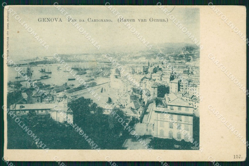 Genova Città Panorama da Carignano cartolina WX2782 – fronte